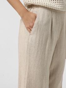 Повседневные штаны JDY модель 15338798_Oatmeal MELANGE Повседневные штаны JDY модель 15338798_Oatmeal MELANGE Фото