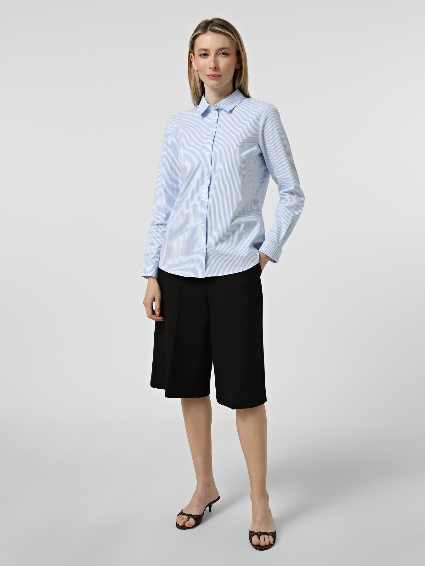 Рубашка классическая JDY модель 15149877_Cashmere Blue SMALL WHITE Фото