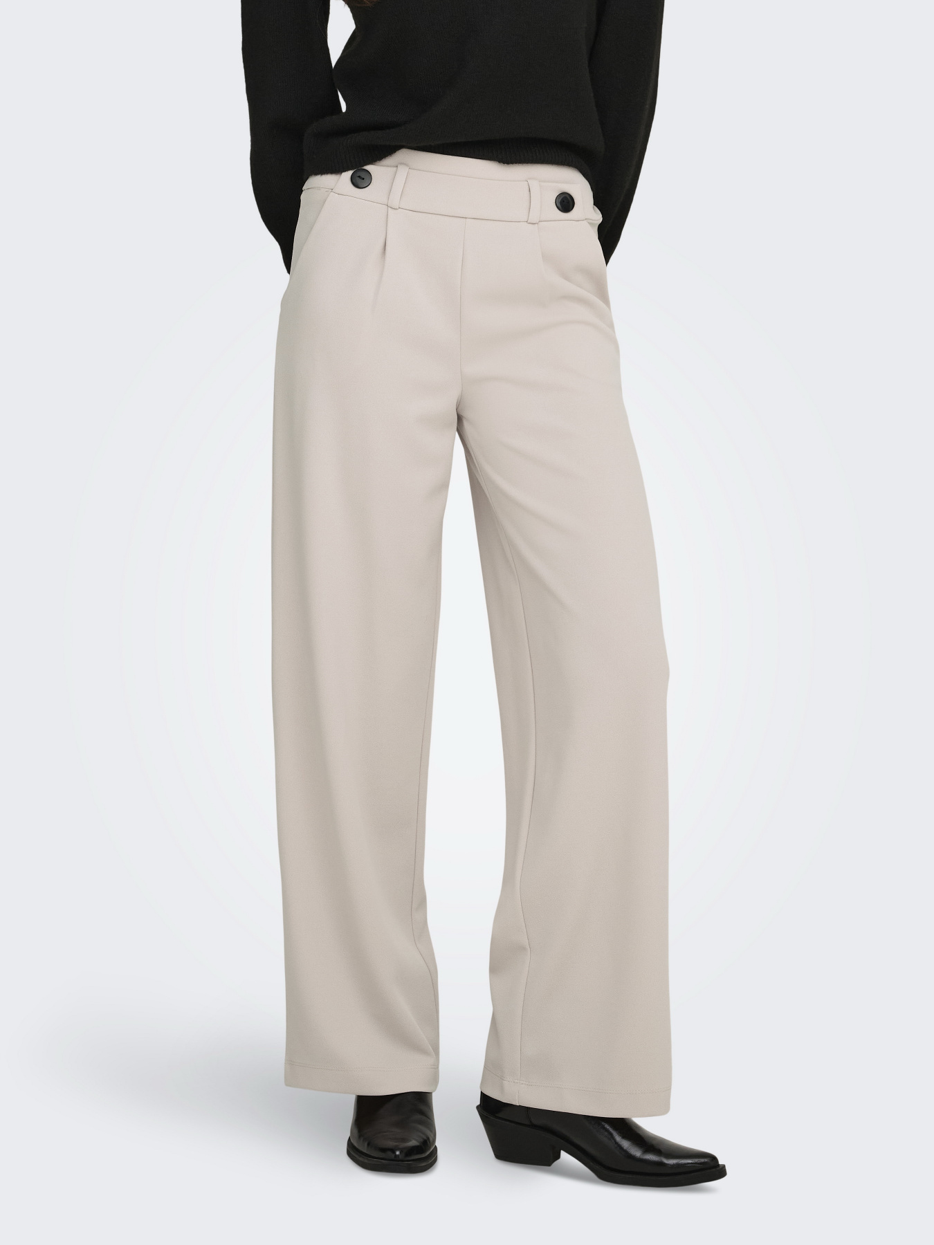 Палаццо JDY модель 15208430_Chateau Gray BLACK BUTTONS Палаццо JDY модель 15208430_Chateau Gray BLACK BUTTONS Фото