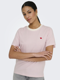 Футболка JDY модель 15298612_Cloud Dancer FRAGRANT LILA Фото