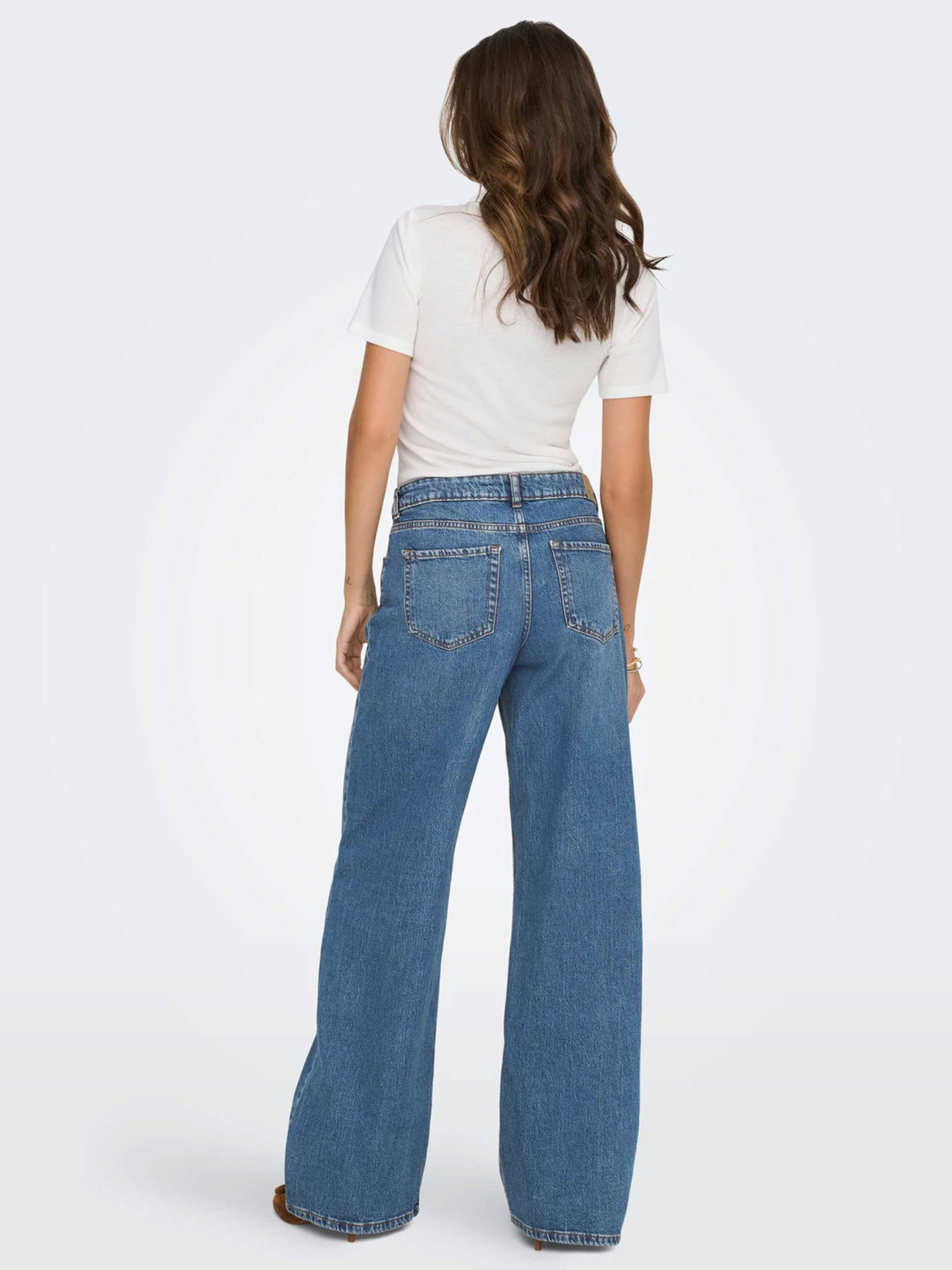 Широкі джинси JDY модель 15366873_Medium Blue Denim Фото