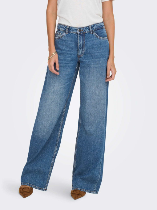 Широкие джинсы JDY модель 15366873_Medium Blue Denim Фото