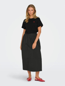 Футболка JDY модель 15298612_Black BITTERSWEET HEART Футболка JDY модель 15298612_Black BITTERSWEET HEART Фото