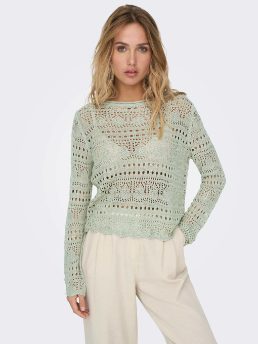 Худі та світшоти JDY SUN LAY L/S BOATNECK PULLOV. K модель 15287384_Desert Sage Фото