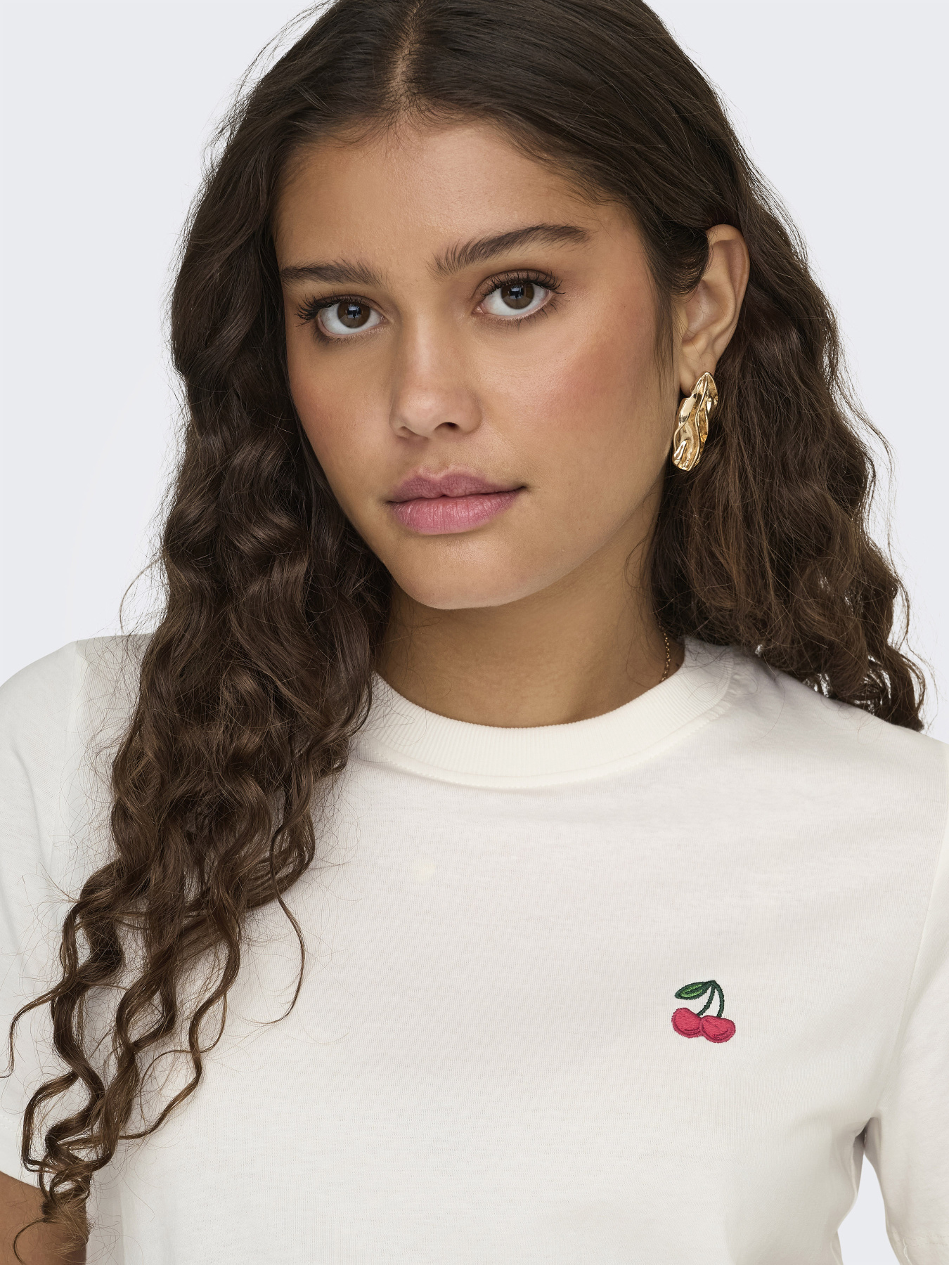 Футболка JDY модель 15298612_Cloud Dancer CHERRY Фото