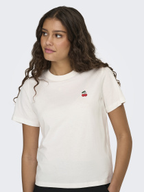 Футболка JDY модель 15298612_Cloud Dancer CHERRY Фото