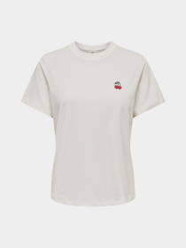 Футболка JDY модель 15298612_Cloud Dancer CHERRY Фото