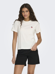 Футболка JDY модель 15298612_Cloud Dancer CHERRY Фото