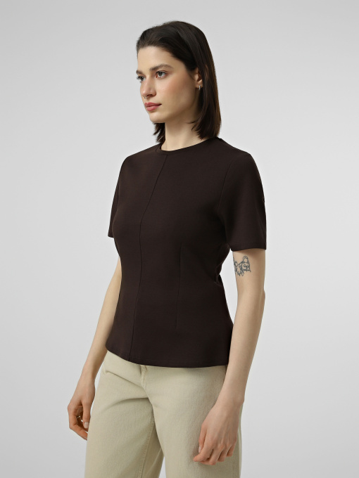 Футболки и поло JDY EVA S/S TOP модель 15370716_Black Coffee Фото