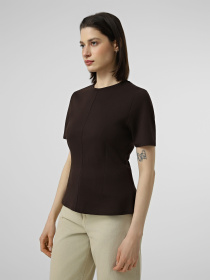 Футболки и поло JDY EVA S/S TOP модель 15370716_Black Coffee Фото