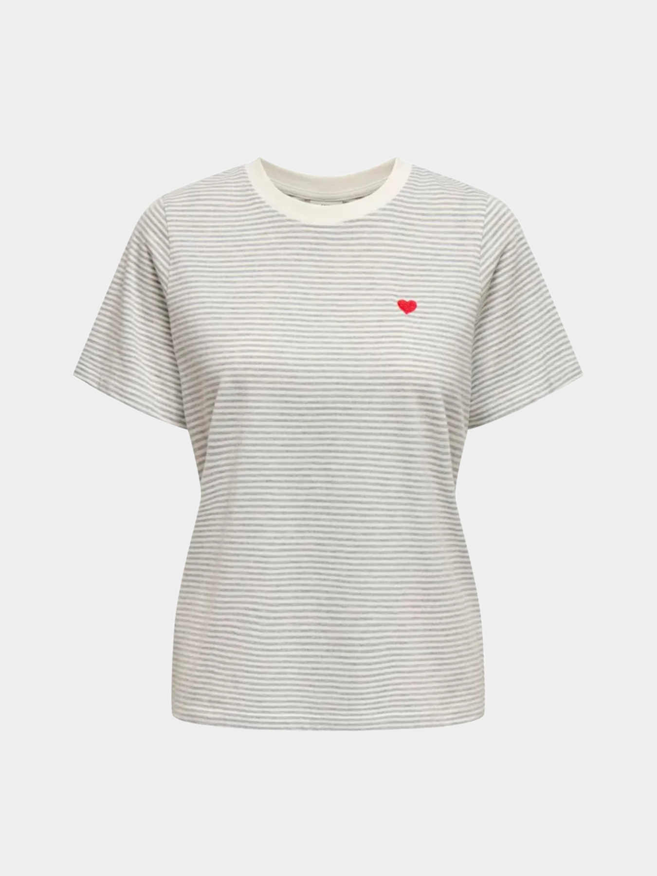 Футболка JDY модель 15298612_Cloud Dancer LGM Y/D STRIP Фото