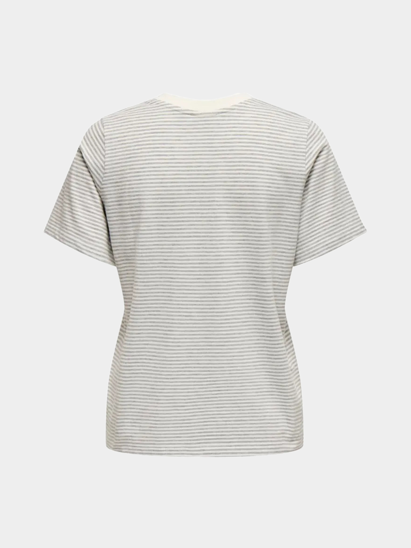 Футболка JDY модель 15298612_Cloud Dancer LGM Y/D STRIP Фото