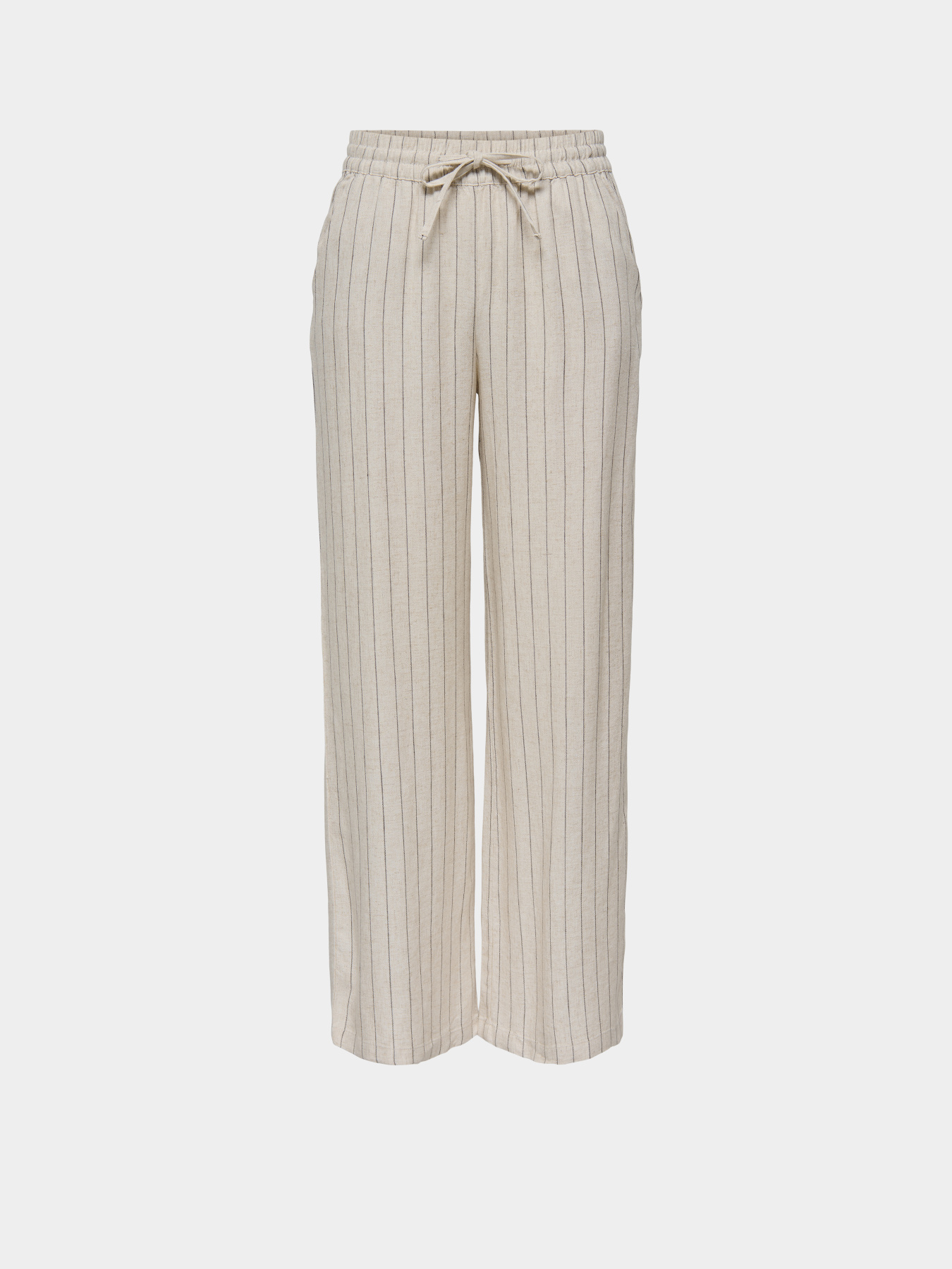 Штани JDY SAY HW LINEN WIDE PANT модель 15318361_Oatmeal MELANGE Фото