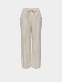 Штани JDY SAY HW LINEN WIDE PANT модель 15318361_Oatmeal MELANGE Фото