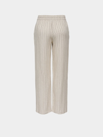 Штани JDY SAY HW LINEN WIDE PANT модель 15318361_Oatmeal MELANGE Фото