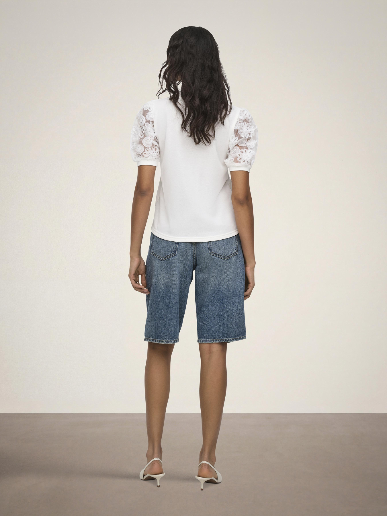 Шорты JDY LINA MW BERMUDA SHORTS DNM модель 15370643_Medium Blue Denim Фото