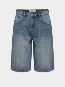 Шорты JDY LINA MW BERMUDA SHORTS DNM модель 15370643_Medium Blue Denim Фото