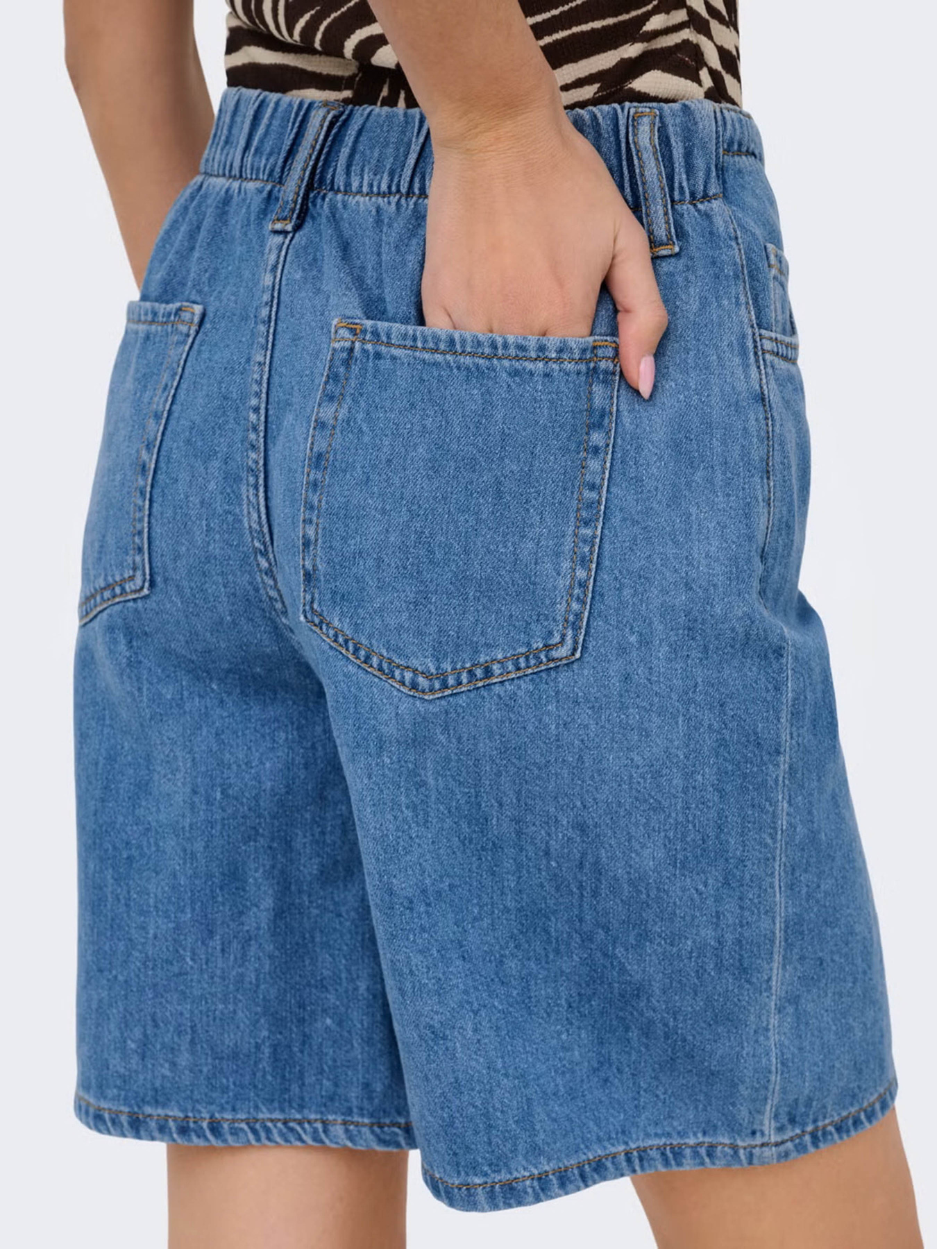 Шорты JDY BERN MW SHORTS DNM модель 15370542_Light Blue Denim Фото