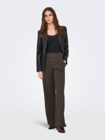 Брюки JDY GEGGO LIFE NEW LONG PANT модель 15208430_Chocolate Brown BLACK BUTT Фото