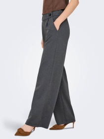 Брюки JDY GEGGO LIFE NEW LONG PANT модель 15208430_Medium Grey Melange BLACK Фото