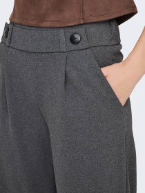 Брюки JDY GEGGO LIFE NEW LONG PANT модель 15208430_Medium Grey Melange BLACK Фото