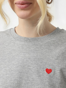 Футболка JDY модель 15298612_Light Grey Melange BITTERS Футболка JDY модель 15298612_Light Grey Melange BITTERS Фото