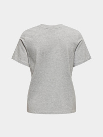 Футболка JDY модель 15298612_Light Grey Melange BITTERS Футболка JDY модель 15298612_Light Grey Melange BITTERS Фото