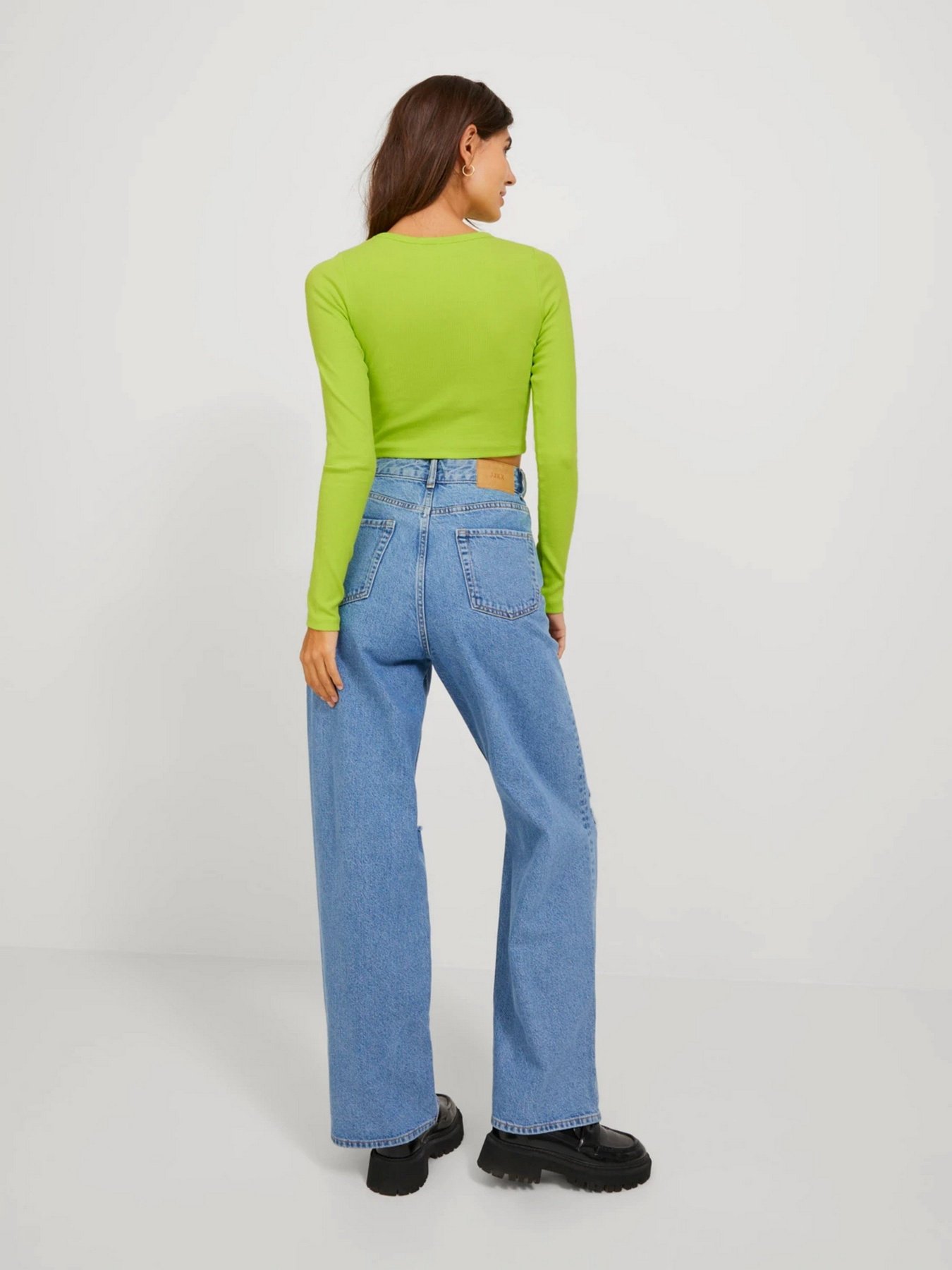 Лонгслив JJXX Jxfeline модель 12200402_Lime Punch Фото