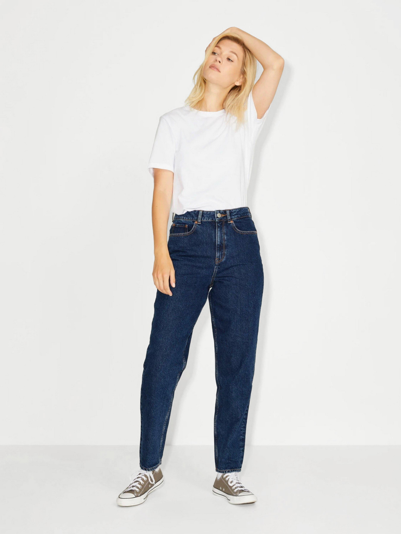 Джинсы мом JJXX JxLisbon модель 12203866_Dark Blue Denim Фото