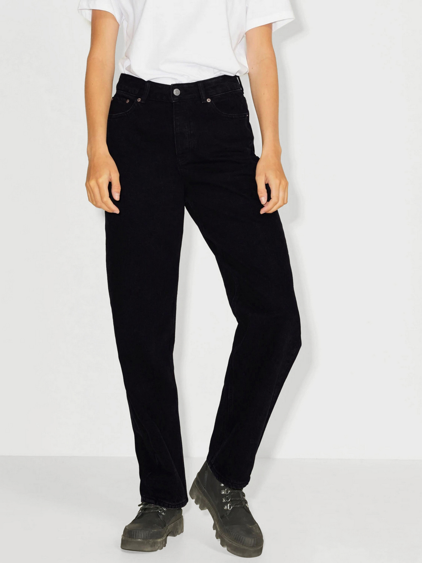 Прямые джинсы JJXX JxSeville модель 12203881_Black Denim Фото