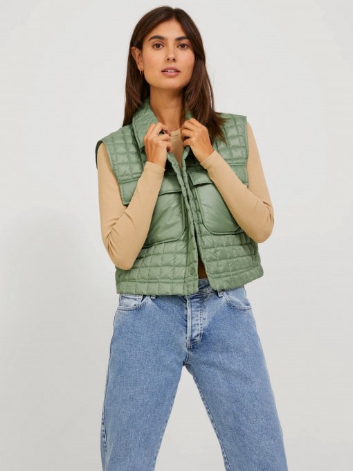 Утеплений жилет JJXX JxLain модель 12225018_Loden Frost Фото