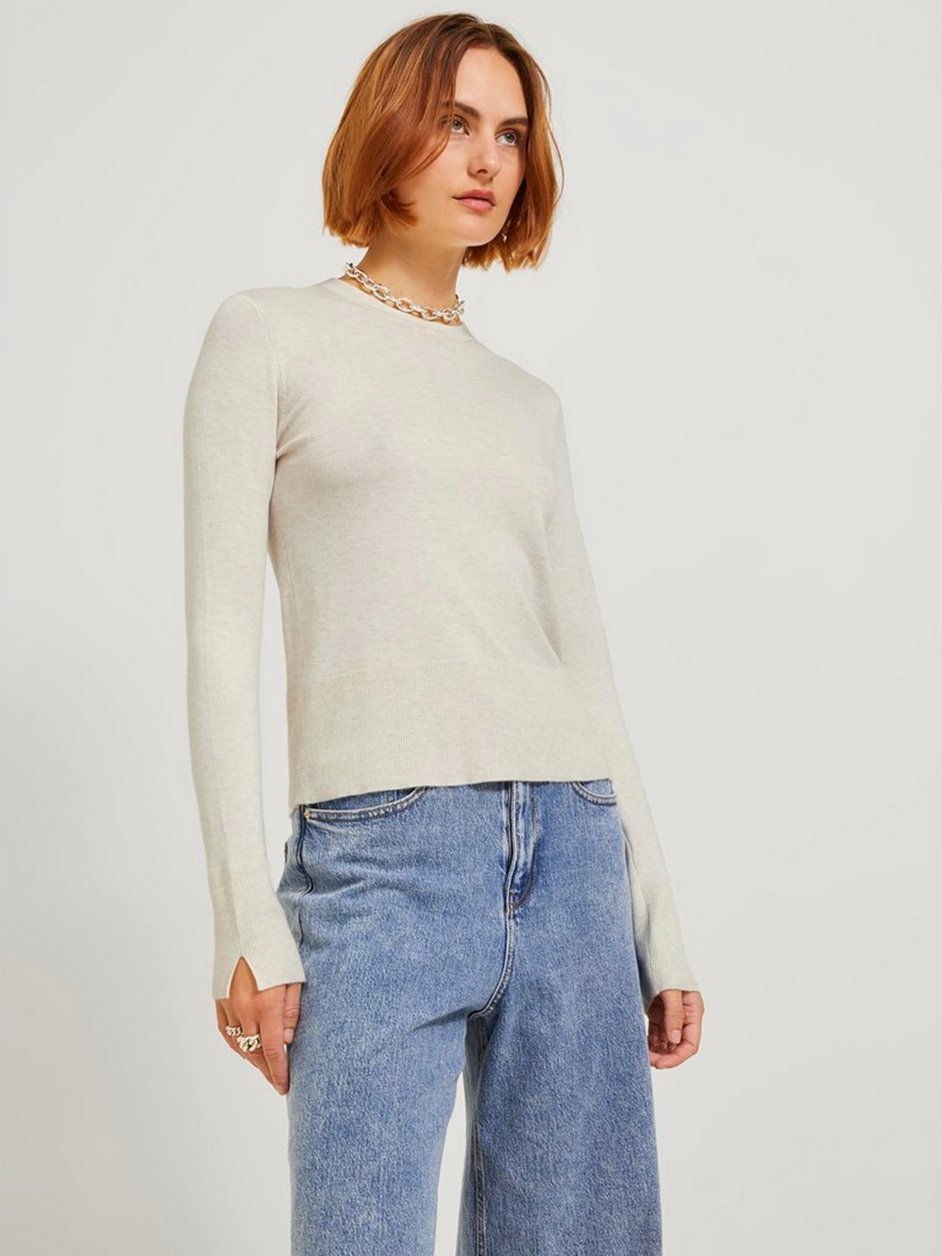 Джемпер JJXX Lara модель 12200214_Snow White Фото