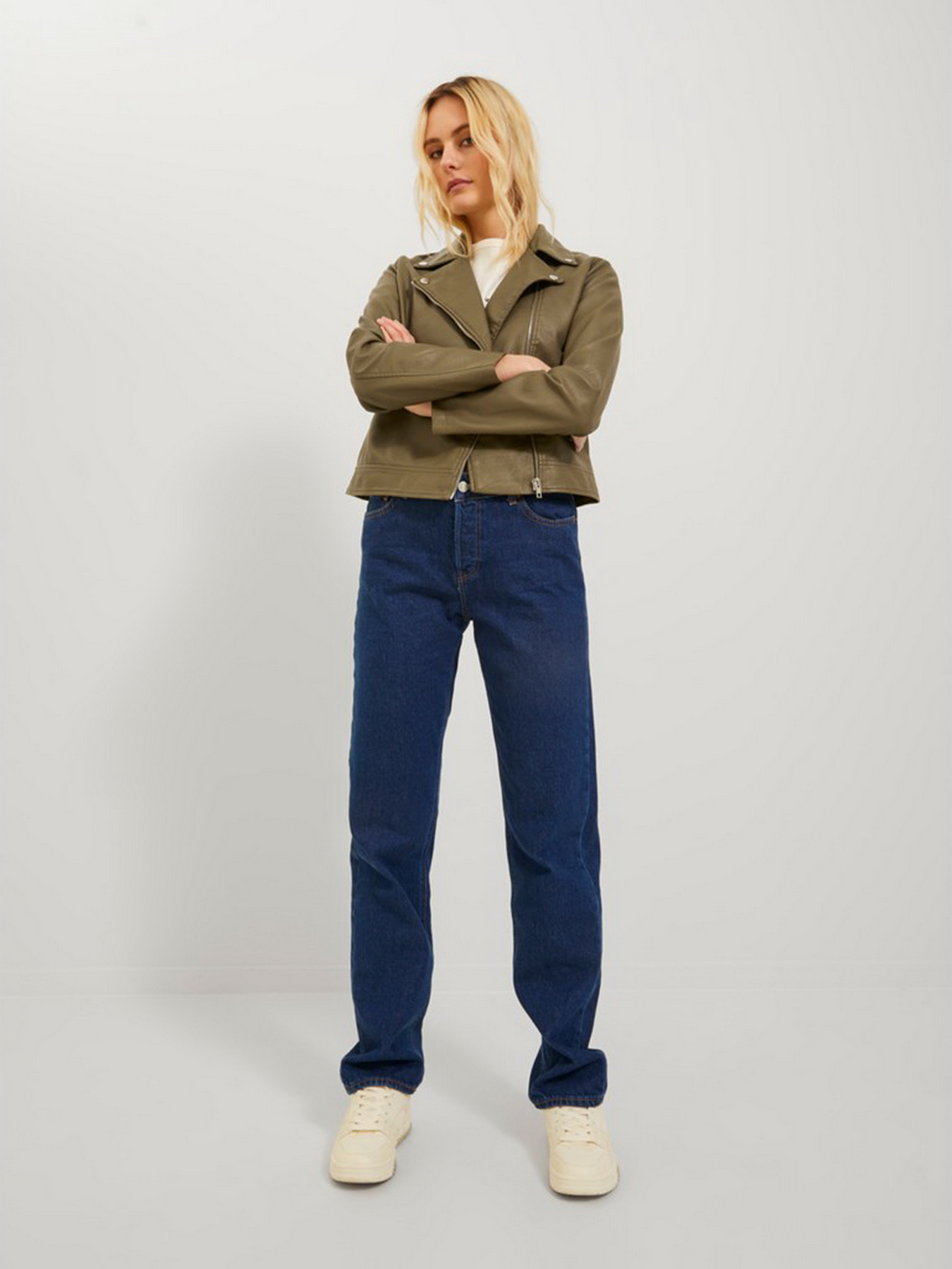 Куртка кожаная JJXX Gail модель 12206262_Burnt Olive Фото