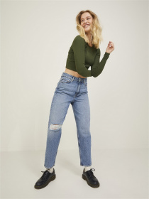 Джинсы мом JJXX Lisbon модель 12213702_Medium Blue Denim Фото