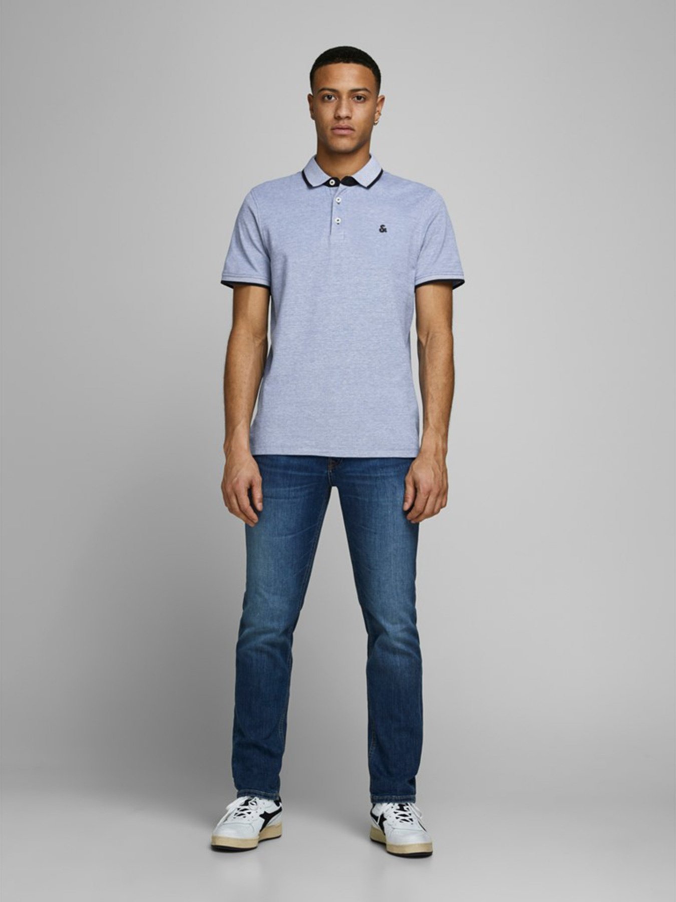 Поло JACK & JONES модель 12136668_Bright Cobalt Фото