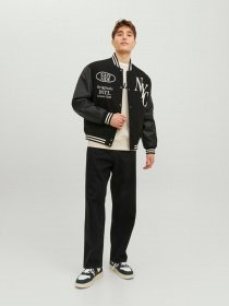 Прямые джинсы JACK & JONES модель 12236089_Black Denim Фото