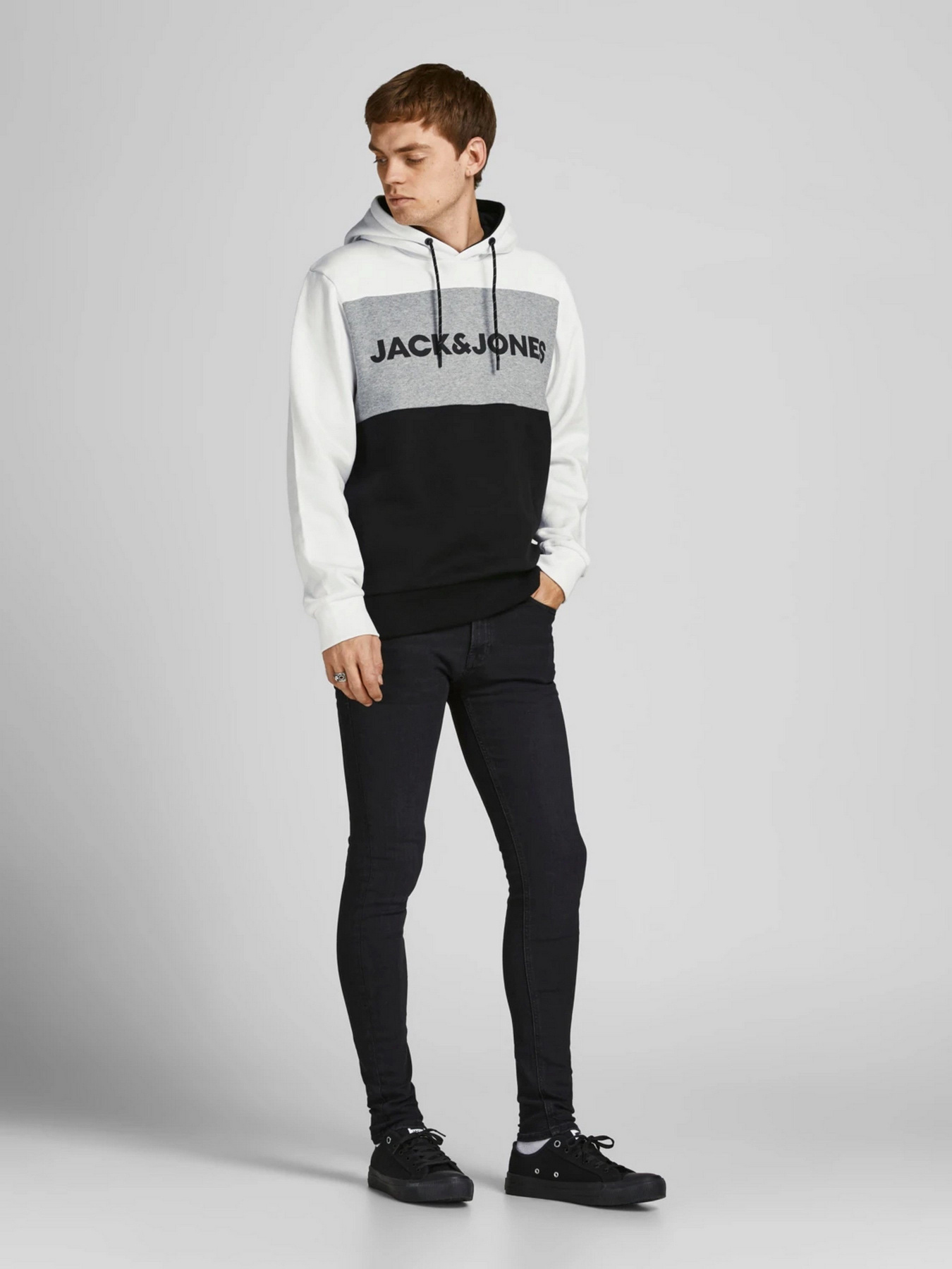Худи JACK & JONES модель 12172344_White Фото