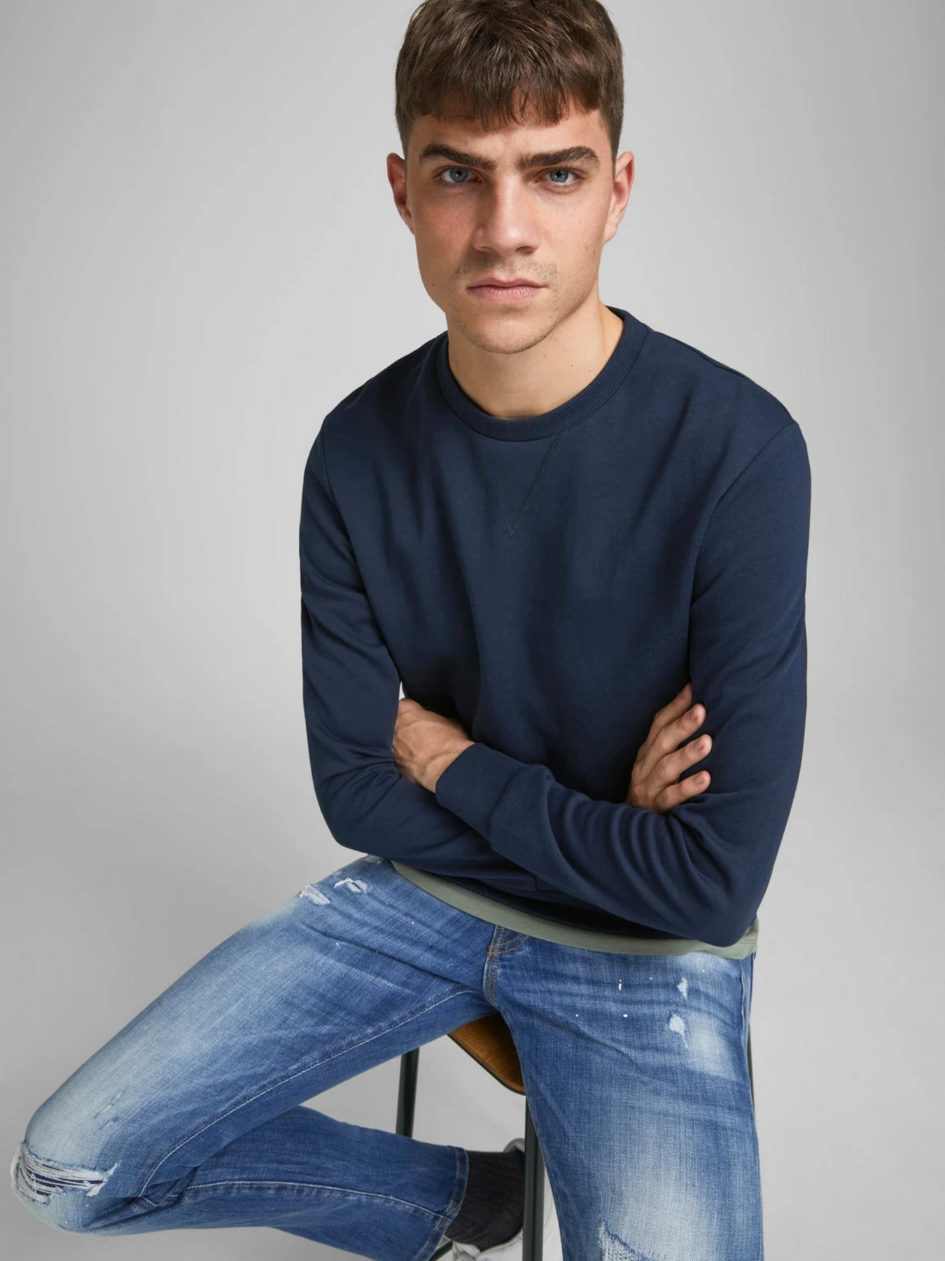 Свитшот JACK & JONES модель 12181903_Navy Blazer Фото