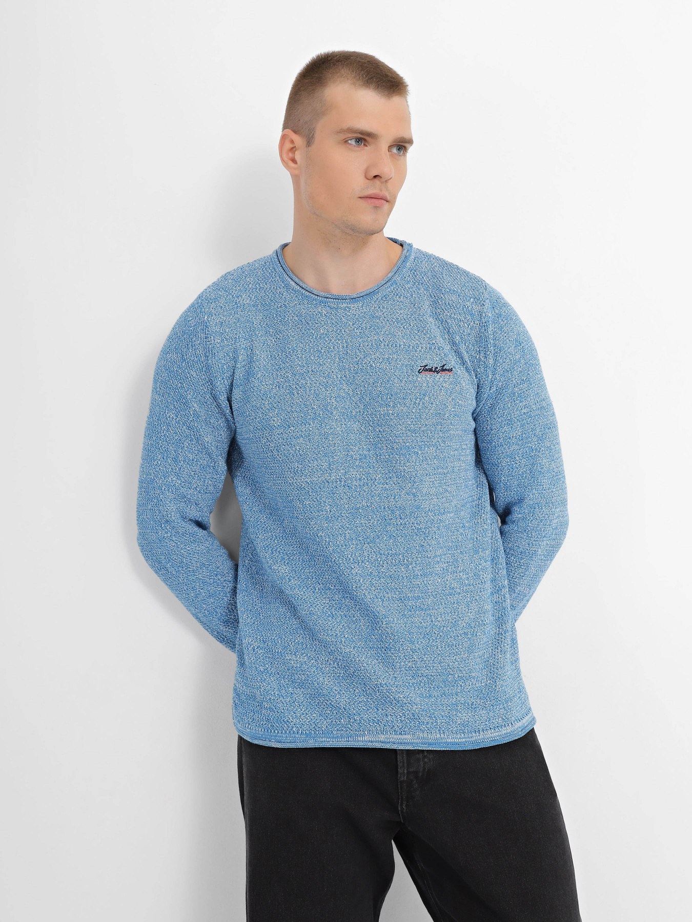 Джемпер JACK & JONES модель 12204645_Sea Of Belize Фото