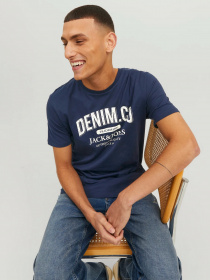 Футболка JACK & JONES модель 12210949_Navy Blazer Фото