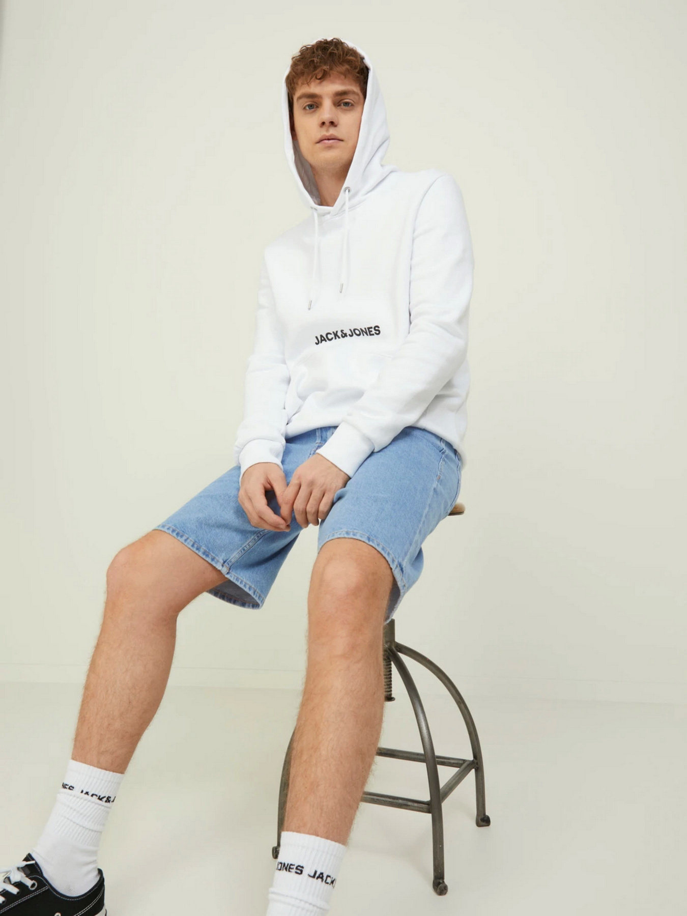 Шорты джинсовые JACK & JONES модель 12212180_Blue Denim Фото