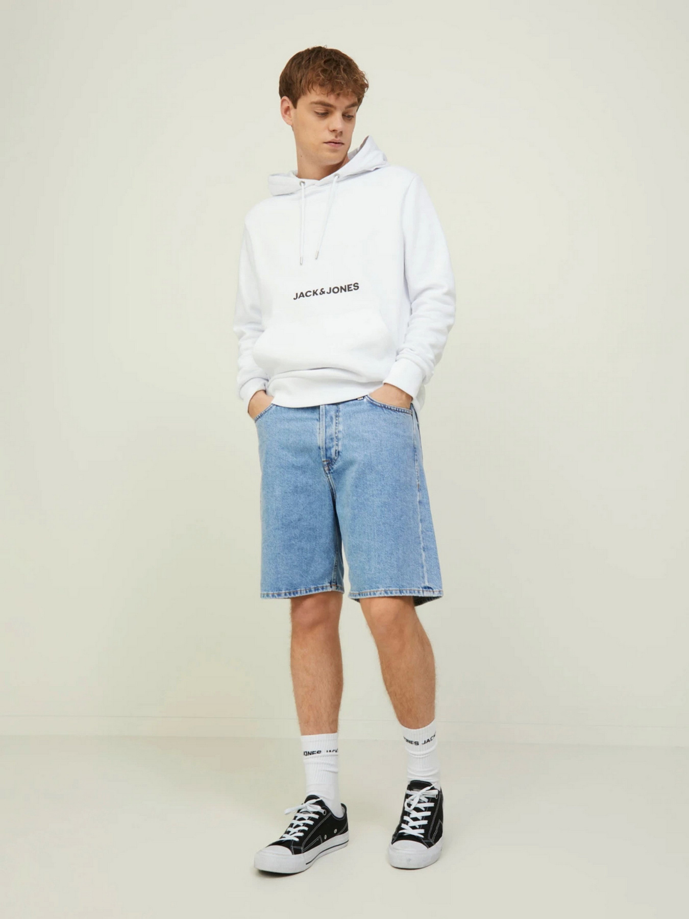 Шорты джинсовые JACK & JONES модель 12212180_Blue Denim Фото