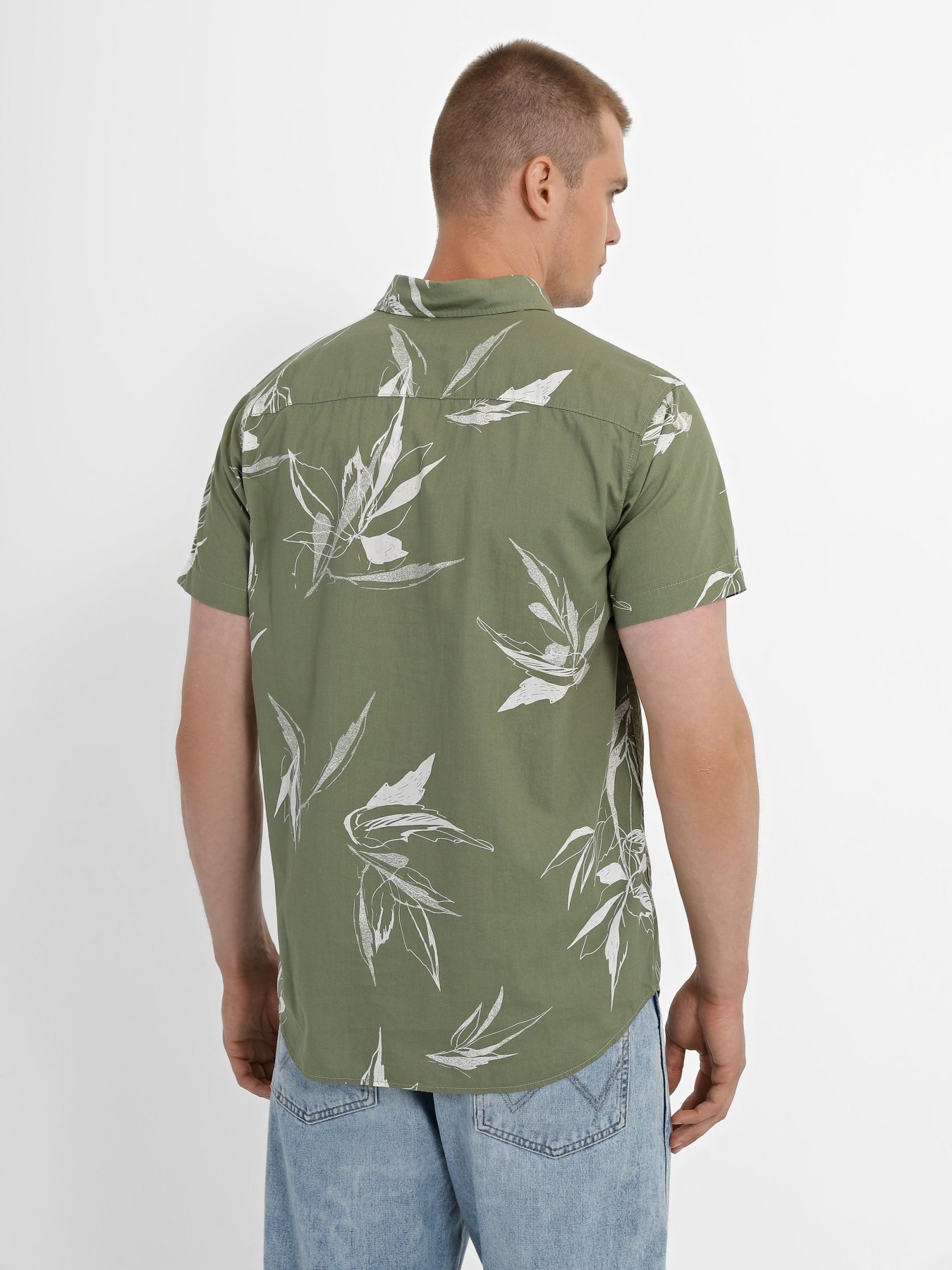 Рубашка JACK & JONES модель 12227680_Oil Green Фото
