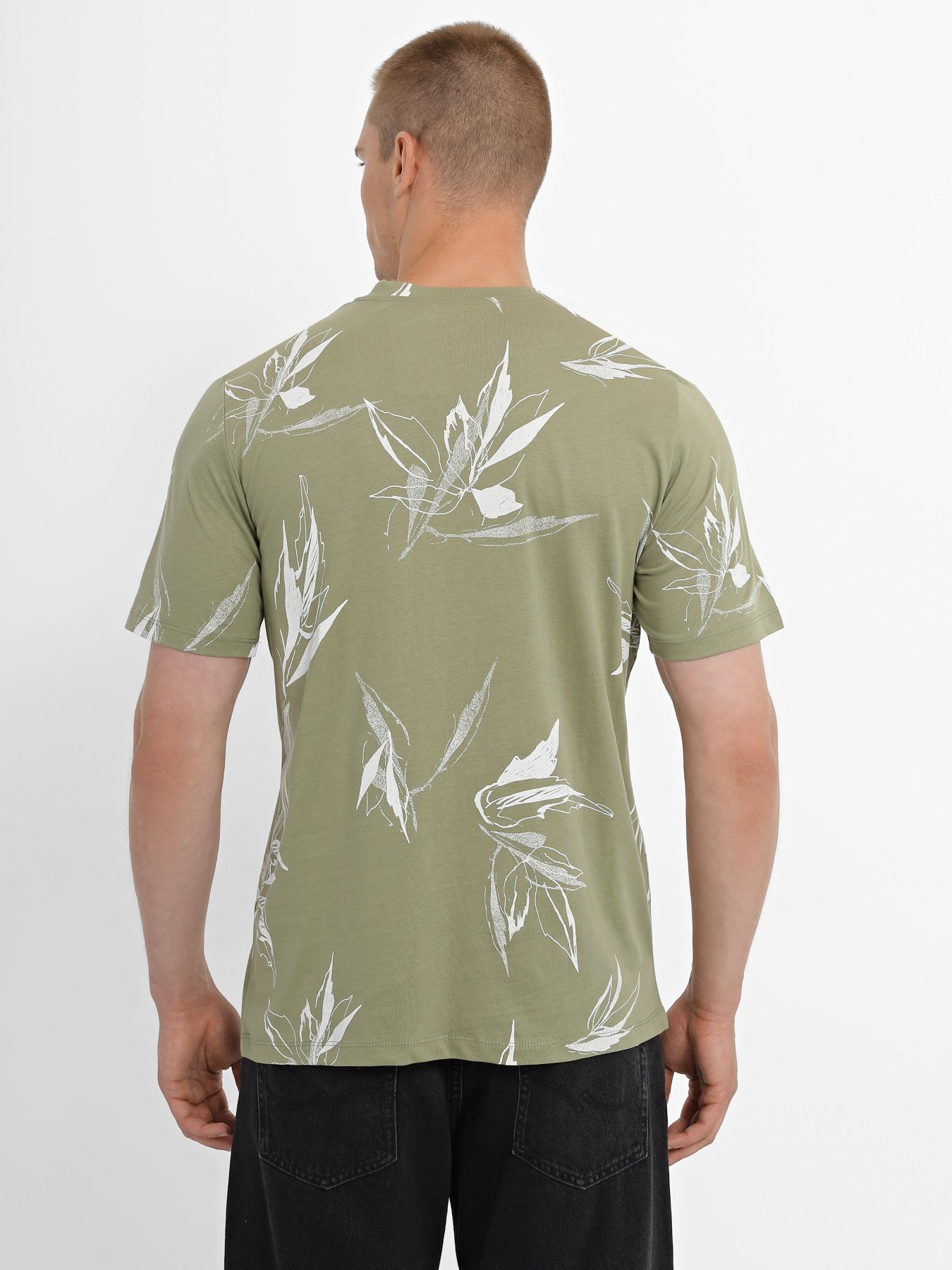 Футболка JACK & JONES модель 12227777_Oil Green Фото
