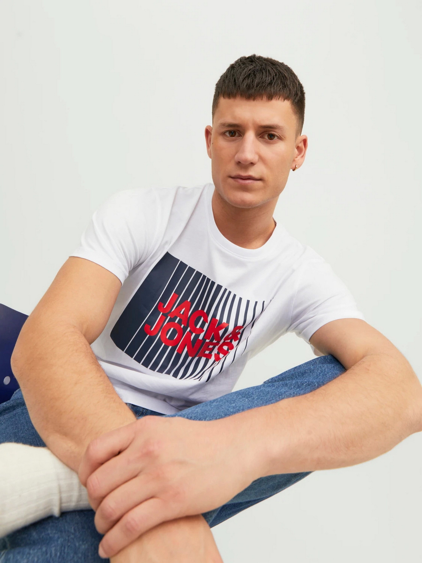 Футболка JACK & JONES модель 12233999_White Фото