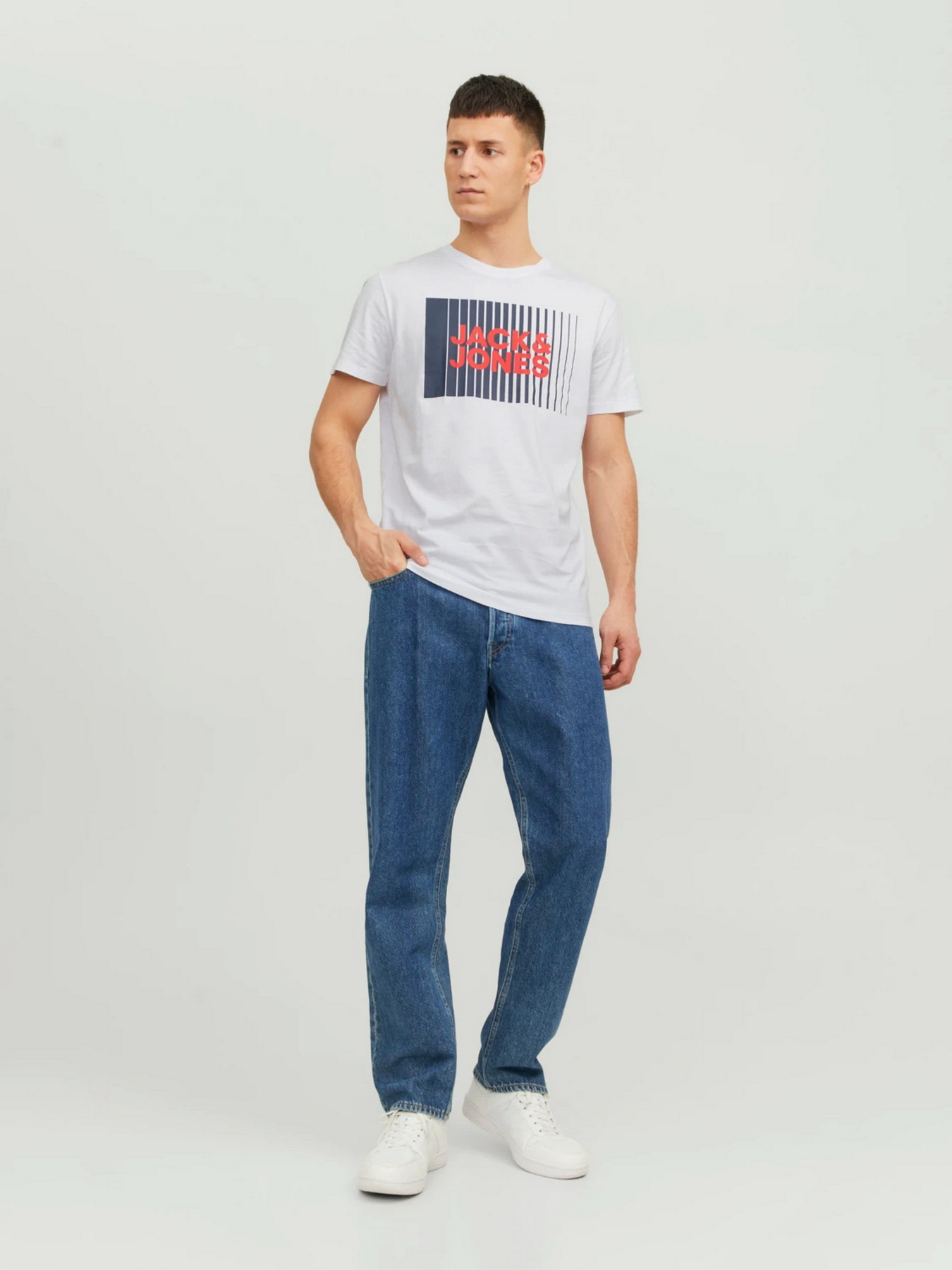 Футболка JACK & JONES модель 12233999_White Фото