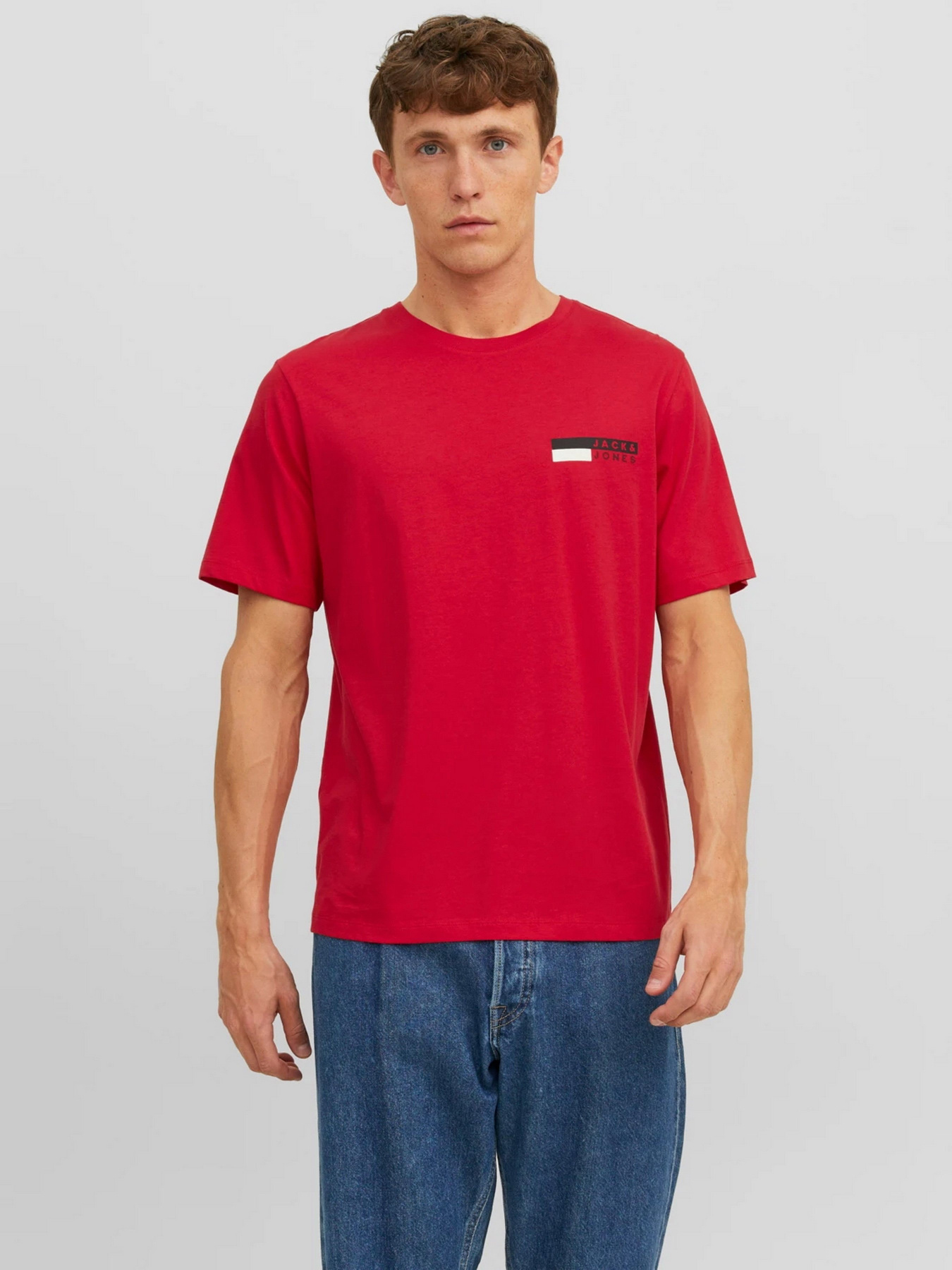 Футболка JACK & JONES модель 12233999_True Red Фото