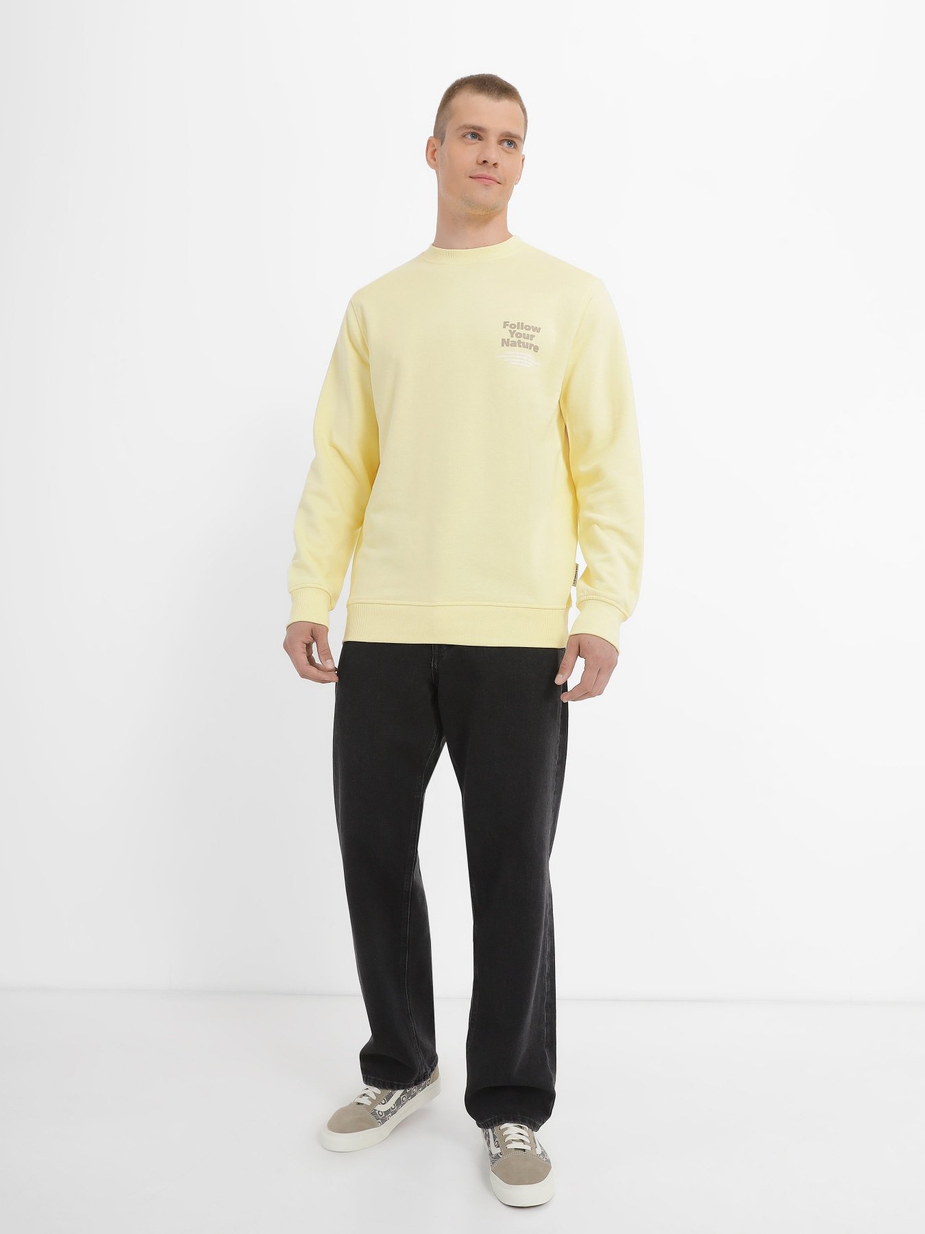 Свитшот JACK & JONES модель 12235353_French Vanilla Фото