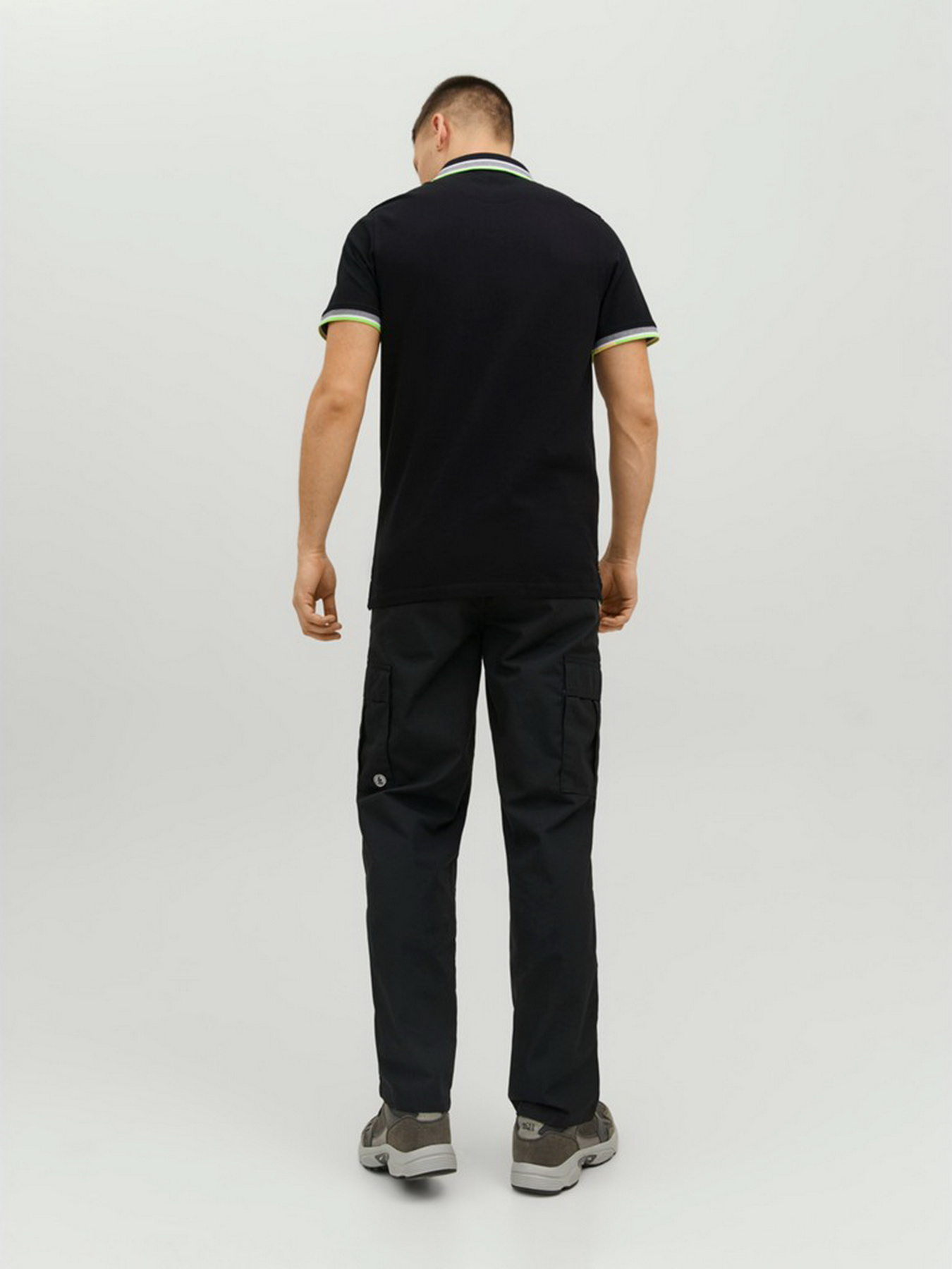 Поло JACK & JONES модель 12136668_Black Поло JACK & JONES модель 12136668_Black Фото