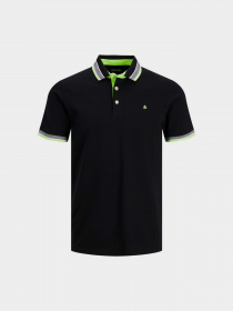 Поло JACK & JONES модель 12136668_Black Поло JACK & JONES модель 12136668_Black Фото